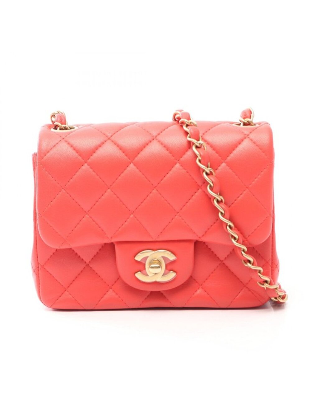 Chanel Shoulder Bag Mini Quilted Lambskin Chain